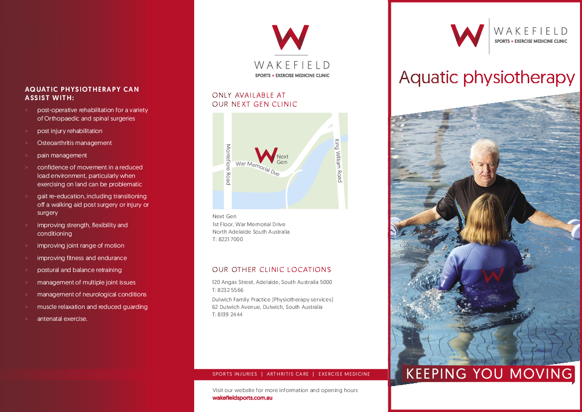 Aquatic Physio WSEMC DL Brochures